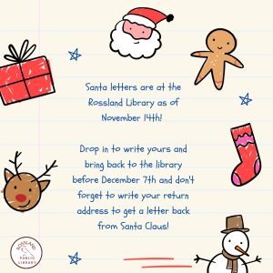 Letters for Santa (All Ages) - Rossland @ Rossland Library | Trail | British Columbia | Canada