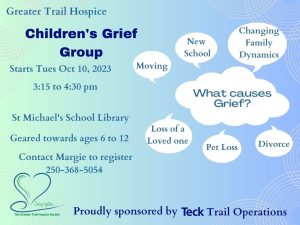 Children's Grief Group (6-12 years) - Trail @ St. Michael's School Library | Trail | British Columbia | Canada