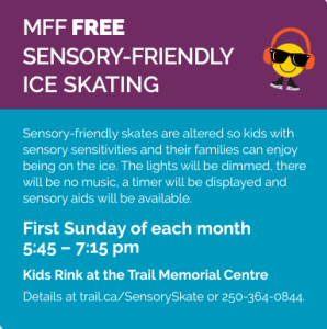 Sensory Friendly Ice Skating (All Ages)-Trail @ Trail Memorial Centre