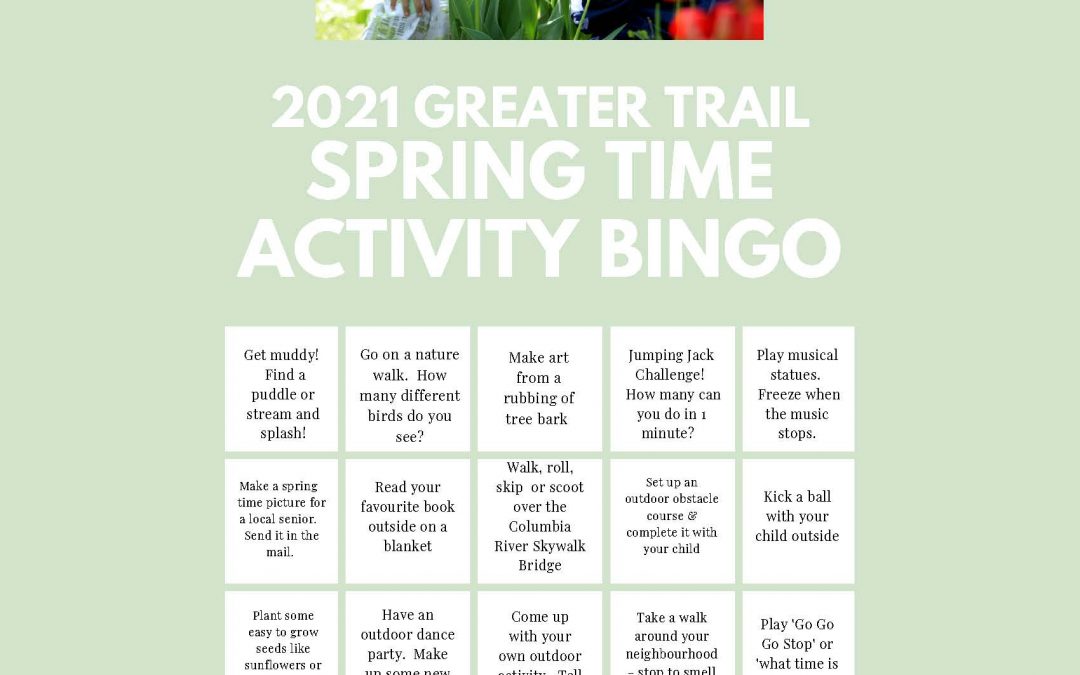 Spring Time Activity Bingo