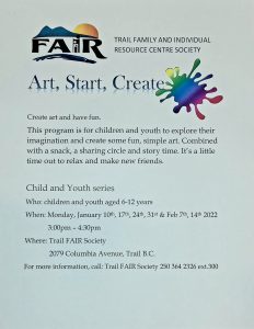 Art, Start, Create (6-12 yrs) @ FAIR Society